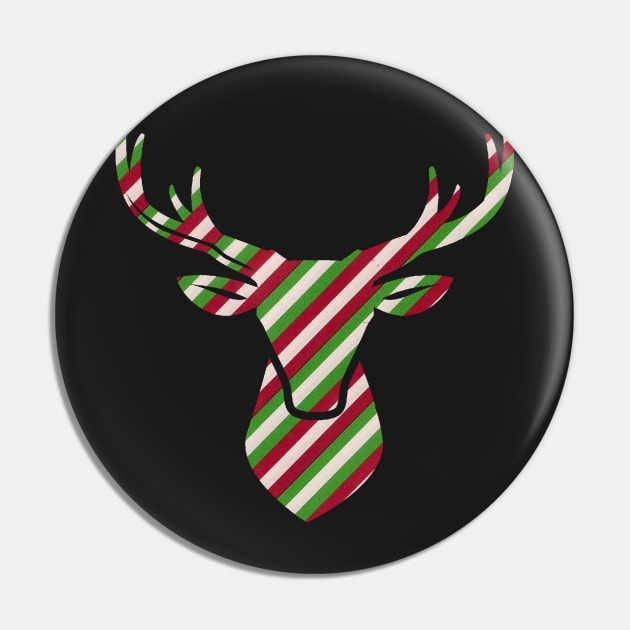 Reindeer Stripes Pin by chriswig