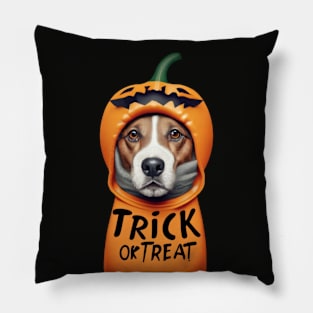 Trick Or Treat Dog Pillow