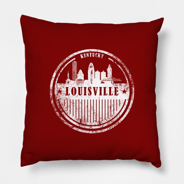 Louisville Kentucky Art Pillow by DimDom