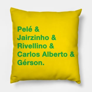 1970 Brazil World Cup Green Pillow