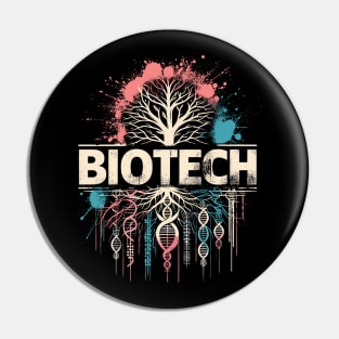 Biotech Bio Technology DNA Roots Science Crispr Gene Editing Pin