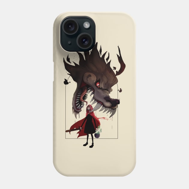 Little Red Riding Hood and The Wolf Phone Case by Gui Silveira