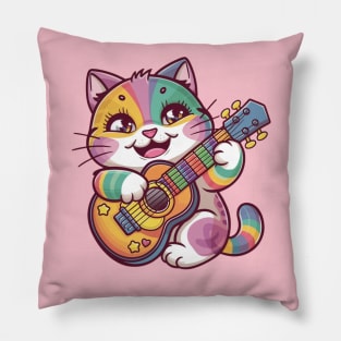 Cat Guitar Pillow