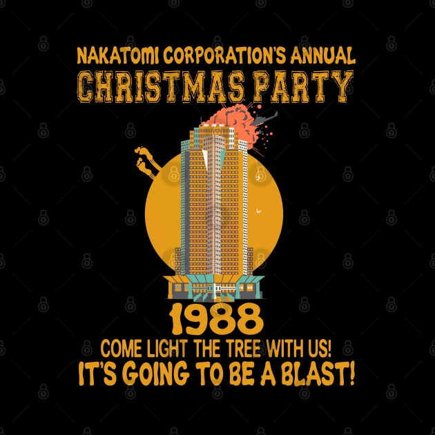 Nakatomi Plaza Christmas Party 1988 by Raul Caldwell