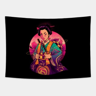 Samurai Geisha Tapestry