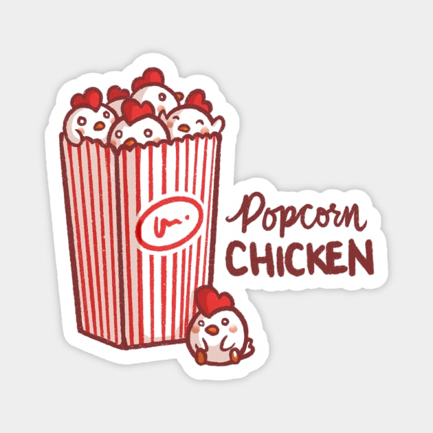 Popcorn Chicken Magnet by mschibious