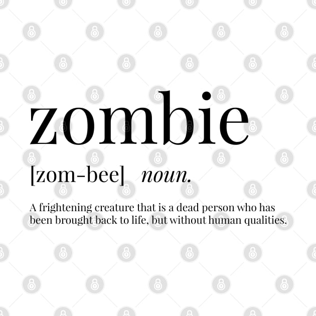 Zombie Definition by definingprints