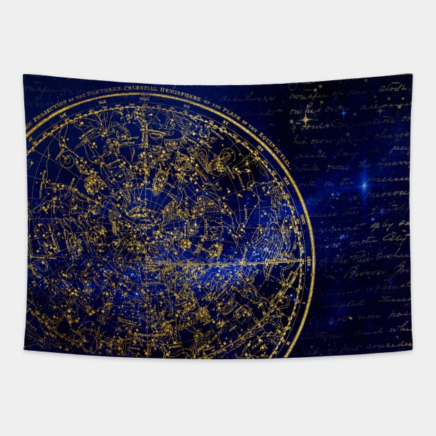 Northern Hemisphere constellations Tapestry by Ranp