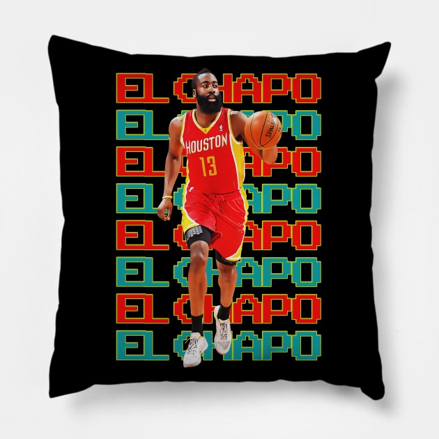el chapo vector art Pillow by warbotspecial