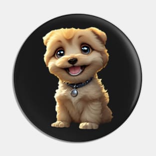 Super Cute, Adorable, Fluffy Puppy Pin