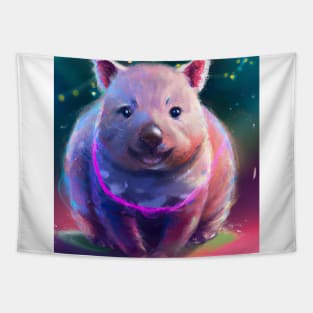 Cute Wombat Drawing Tapestry