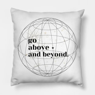 'Go above and beyond' Planets in a Solar system design Pillow