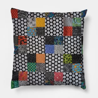 Polka Dot Patchwork Pillow