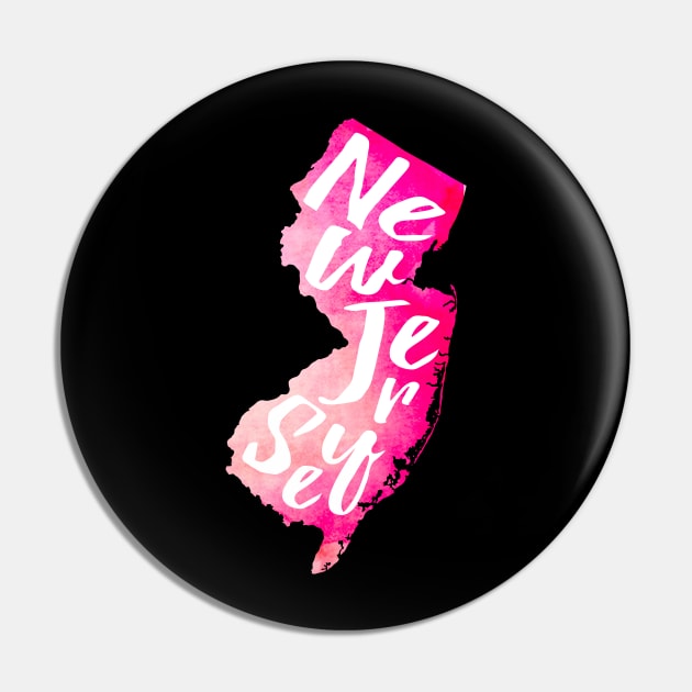 Pink New Jersey Pin by lolosenese