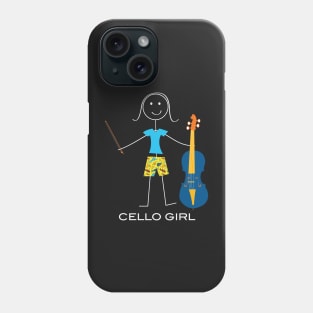 Funny Womens Cello Girl Phone Case