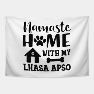 Lhasa Apso Dog - Namaste home with my Lhaso apso Tapestry