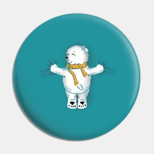 Polar Bear Hug Pin