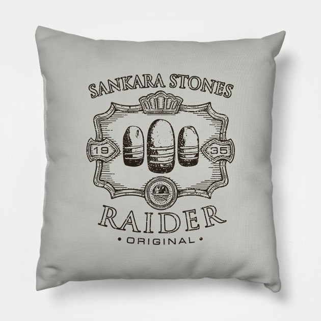 Sacred Stones Raider distressed Pillow by Olipop