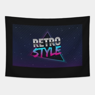 The poster in Retro style. Old style banner. Retro style disco. 80s background. Tapestry