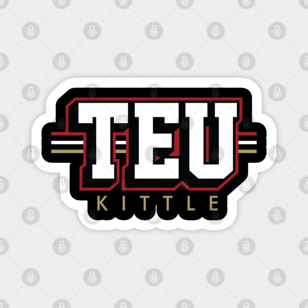 Tight End University - TEU - George Kittle - San Francisco 49ers Magnet by nicklower