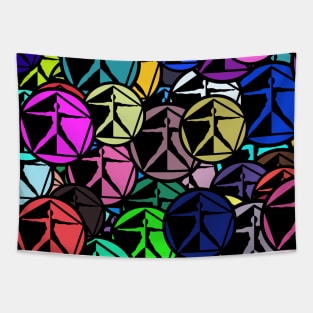 Life Pavilion Colorful Pattern Tapestry