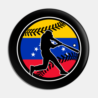 Venezuelan Flag Baseball Hitter Venezuela Baseball Fan Pin