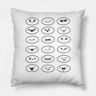 Many little smilies Pillow