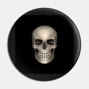 White Skull Pin