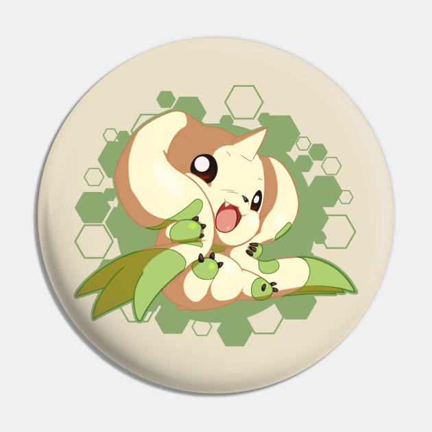 Terriermon Chibi Pin by PRPrints