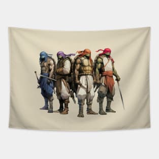 THE 4 NINJA TURTLES OF THE DESERT Tapestry