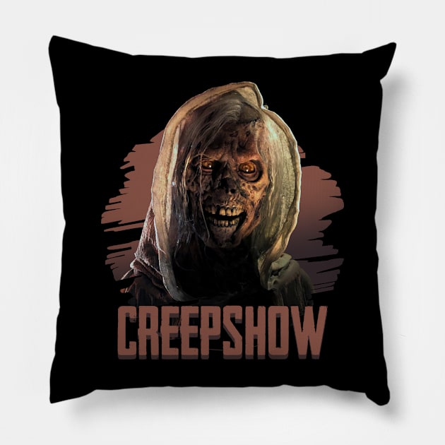 retro creepshow Pillow by Nwebube parody design