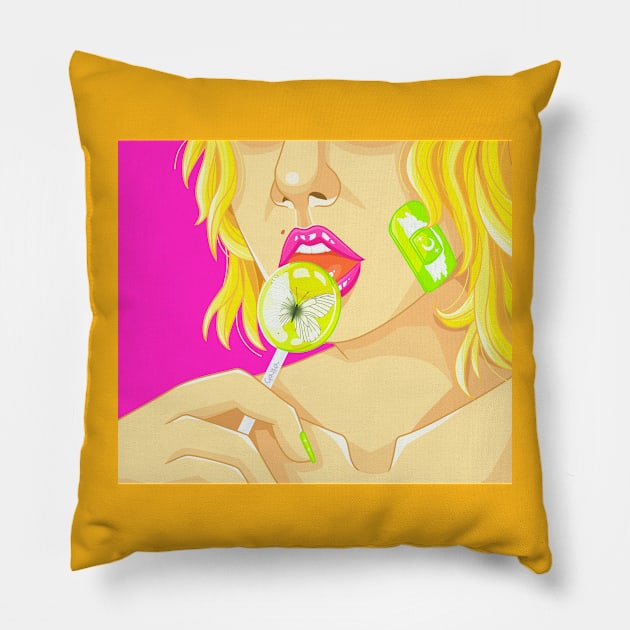 lolipop Pillow by Galka