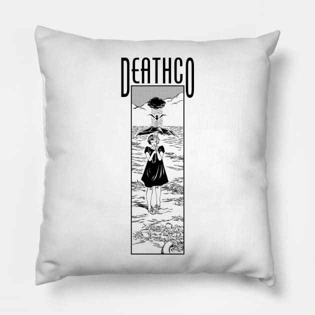 DEATHCO #2 Pillow by Charlie_Vermillion