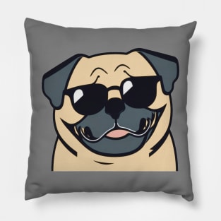 The coolest Pug ever Pillow