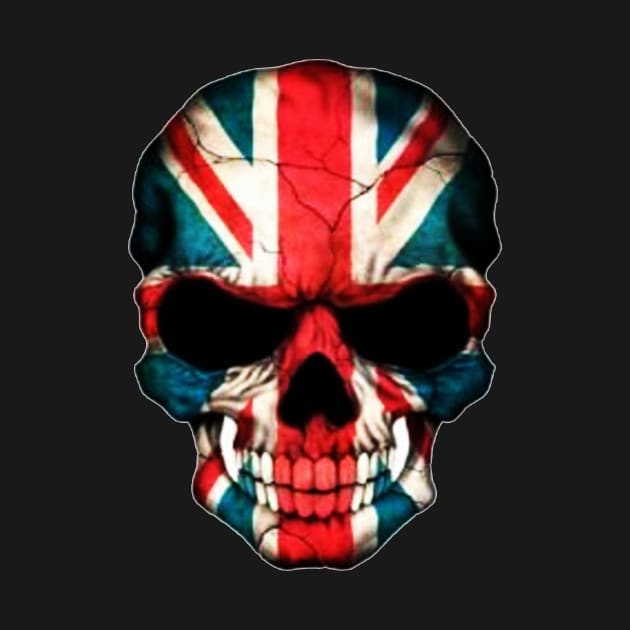 British Flag Skull by akkadesigns