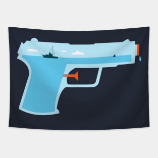 Water Gun Tapestry