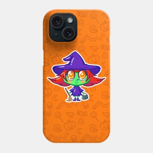 Cute little monster witch pattern Phone Case