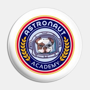 French Bulldog Astronaut Academy Pin