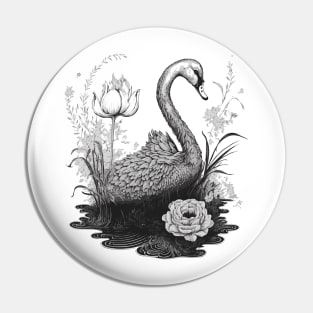 Beautiful Swan Pin