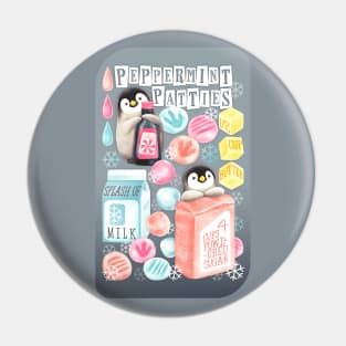 Penguin's Peppermint Patties - grey Pin