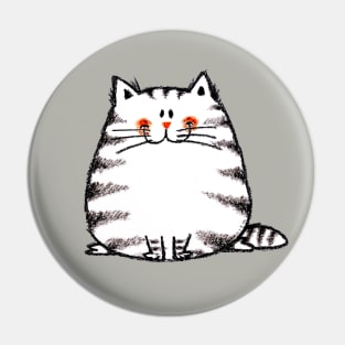 fat cat cartoon Pin