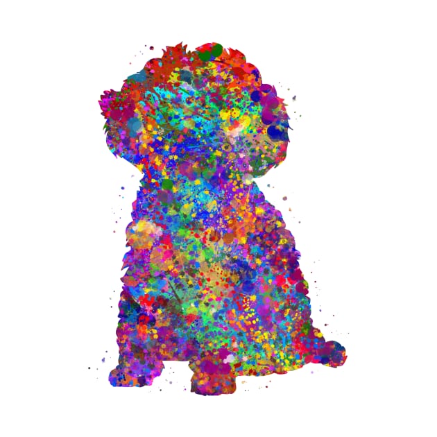 Toy Poodle watercolor by Yahya Art