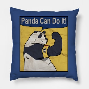 Panda Can Do It Pillow