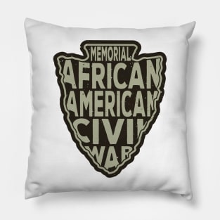 African American Civil War Memorial name arrowhead Pillow