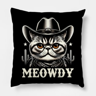 Plush Perfection Unique Tee Showcasing the Softness of Exotic Shorthairs Pillow