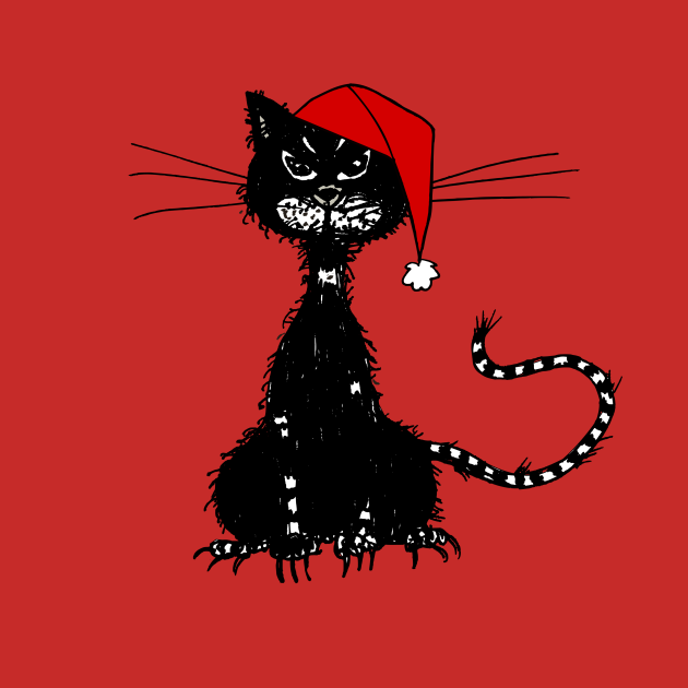 Discover Evil Christmas Cat - Christmas Cat - T-Shirt