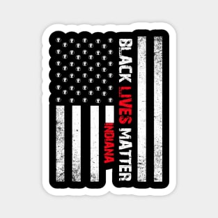 Indiana black lives matter Flag American Vintage Magnet