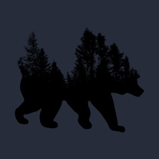 Bear Tree Design T-Shirt