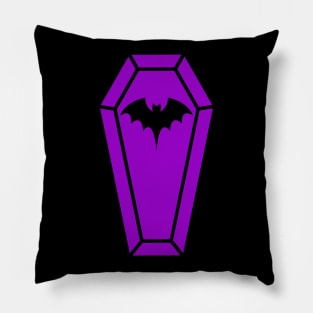 Cute Coffin in Purple Pillow