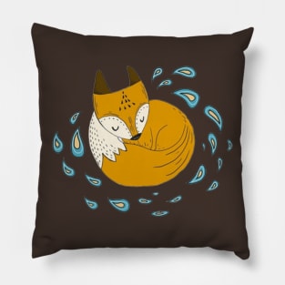 Sleepy fox Pillow